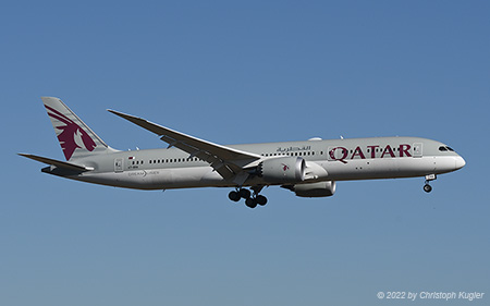 Boeing 787-9 | A7-BHA | Qatar Airways | Z&UUML;RICH (LSZH/ZRH) 09.02.2022