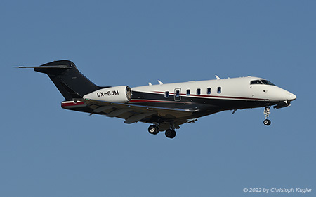 Bombardier Challenger 350 | LX-GJM | untitled (Global Jet Luxembourg) | Z&UUML;RICH (LSZH/ZRH) 09.02.2022