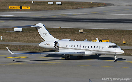 Bombardier BD.700 Global 5000 | G-OMTX | untitled (Voluxis) | Z&UUML;RICH (LSZH/ZRH) 12.02.2022