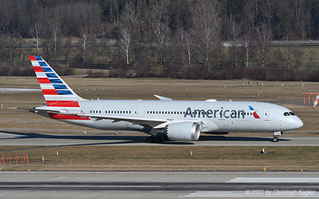 Boeing 787-8 | N872AN | American Airlines | Z&UUML;RICH (LSZH/ZRH) 12.02.2022
