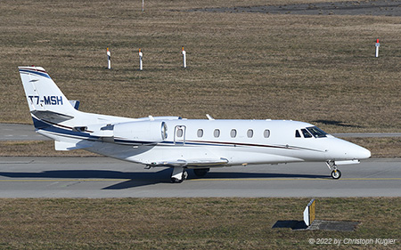Cessna 560XLS+ Citation Excel | T7-MSH | untitled (Sardinian Sky Service) | Z&UUML;RICH (LSZH/ZRH) 12.02.2022