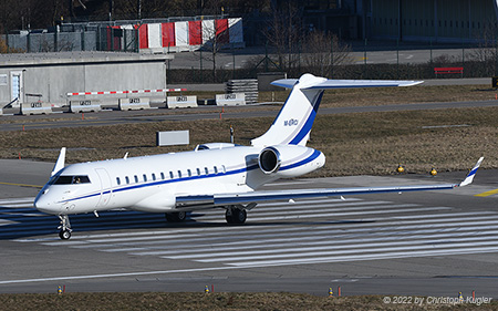 Bombardier BD.700 Global 6000 | M-ERCI | untitled (ABA Air) | Z&UUML;RICH (LSZH/ZRH) 12.02.2022