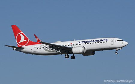 Boeing 737 MAX 8 | TC-LCJ | Turkish Airlines | Z&UUML;RICH (LSZH/ZRH) 13.02.2022