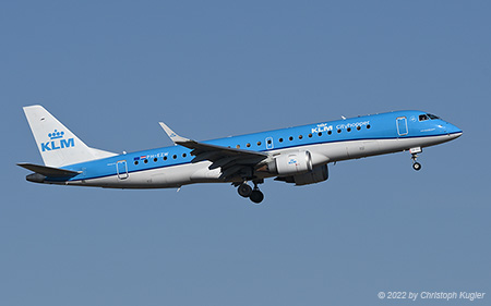Embraer ERJ-190STD | PH-EZW | KLM Cityhopper | Z&UUML;RICH (LSZH/ZRH) 13.02.2022