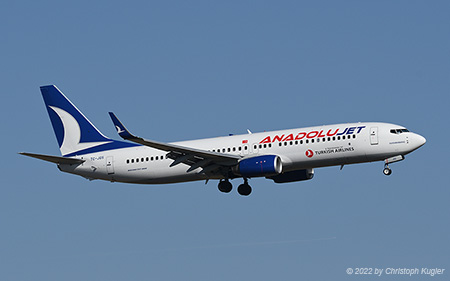 Boeing 737-8HC | TC-JGS | AnadoluJet | Z&UUML;RICH (LSZH/ZRH) 13.02.2022