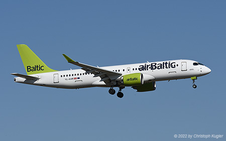 Airbus A220-300 | YL-AAR | Air Baltic | Z&UUML;RICH (LSZH/ZRH) 27.02.2022