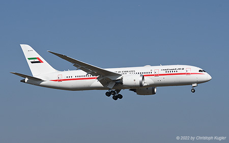 Boeing 787-8 | A6-PFC | Presidential Flight | Z&UUML;RICH (LSZH/ZRH) 05.03.2022
