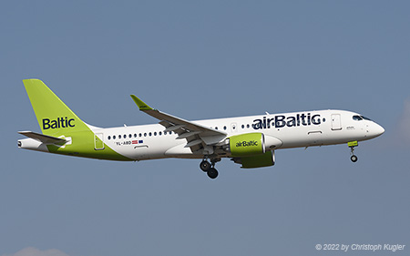 Airbus A220-300 | YL-ABD | Air Baltic | Z&UUML;RICH (LSZH/ZRH) 06.03.2022