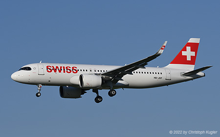 Airbus A320-271n | HB-JDF | Swiss International Air Lines | Z&UUML;RICH (LSZH/ZRH) 20.04.2022