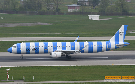 Airbus A321-211 | D-ATCF | Condor | Z&UUML;RICH (LSZH/ZRH) 23.04.2022