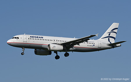 Airbus A320-232 | SX-DVR | Aegean Airlines | Z&UUML;RICH (LSZH/ZRH) 18.05.2022