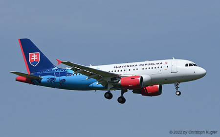 Airbus A319-115XCJ | OM-BYK | Slovak Government | Z&UUML;RICH (LSZH/ZRH) 20.05.2022