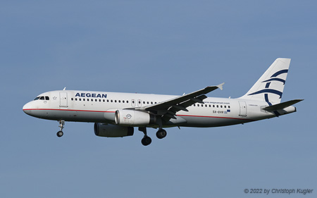 Airbus A320-232 | SX-DVR | Aegean Airlines | Z&UUML;RICH (LSZH/ZRH) 20.05.2022