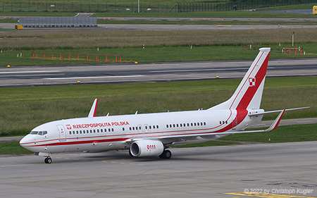 Boeing 737-800 | 0111 | Polish Air Force | Z&UUML;RICH (LSZH/ZRH) 25.05.2022