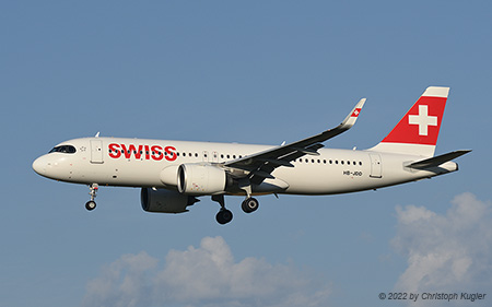 Airbus A320-271n | HB-JDD | Swiss International Air Lines | Z&UUML;RICH (LSZH/ZRH) 30.06.2022
