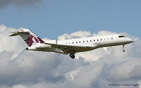 Bombardier BD.700 Global 5000 | A7-CEI | Qatar Executive | Z&UUML;RICH (LSZH/ZRH) 01.07.2022
