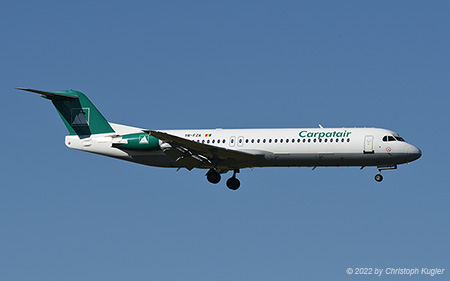 Fokker 100 | YR-FZA | Carpatair | Z&UUML;RICH (LSZH/ZRH) 02.07.2022