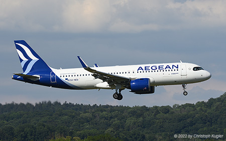Airbus A320-271n | SX-NEO | Aegean Airlines | Z&UUML;RICH (LSZH/ZRH) 06.07.2022