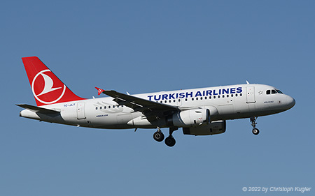 Airbus A319-132 | TC-JLT | Turkish Airlines | Z&UUML;RICH (LSZH/ZRH) 11.07.2022