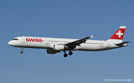 Airbus A321-111 | HB-IOL | Swiss International Air Lines | Z&UUML;RICH (LSZH/ZRH) 11.07.2022