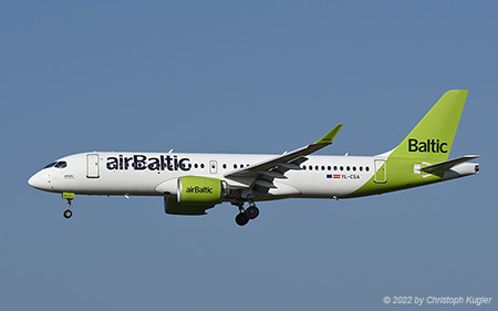 Bombardier CSeries 300 | YL-CSA | Air Baltic | Z&UUML;RICH (LSZH/ZRH) 22.07.2022