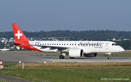 Embraer ERJ-190-E2 | HB-AZA | Helvetic Airways | Z&UUML;RICH (LSZH/ZRH) 24.07.2022
