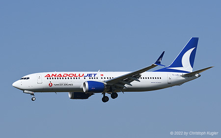 Boeing 737 MAX 8 | TC-LAG | AnadoluJet | Z&UUML;RICH (LSZH/ZRH) 25.07.2022