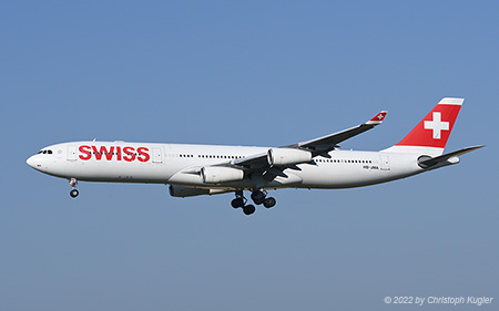 Airbus A340-313X | HB-JMA | Swiss International Air Lines | Z&UUML;RICH (LSZH/ZRH) 25.07.2022