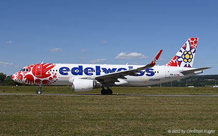 Airbus A320-214 | HB-JLT | Edelweiss Air  |  in help alliance colours | Z&UUML;RICH (LSZH/ZRH) 12.08.2022