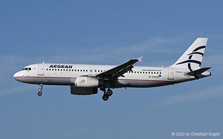 Airbus A320-232 | SX-DVH | Aegean Airlines | Z&UUML;RICH (LSZH/ZRH) 22.08.2022