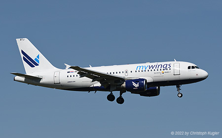 Airbus A319-112 | 9A-BTJ | MyWings (Trade Air) | Z&UUML;RICH (LSZH/ZRH) 23.08.2022