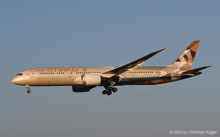 Boeing 787-9 | A6-BLQ | Etihad Airways | Z&UUML;RICH (LSZH/ZRH) 23.08.2022