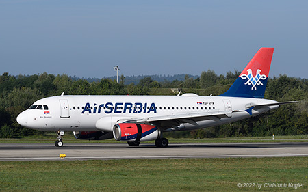 Airbus A319-132 | YU-APA | Air Serbia | Z&UUML;RICH (LSZH/ZRH) 29.08.2022