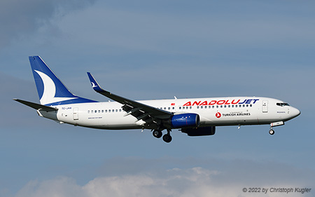 Boeing 737-8F2 | TC-JHA | AnadoluJet | Z&UUML;RICH (LSZH/ZRH) 01.09.2022
