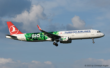 Airbus A321-231 | TC-JSU | Turkish Airlines  |  Bio Fuel | Z&UUML;RICH (LSZH/ZRH) 01.09.2022