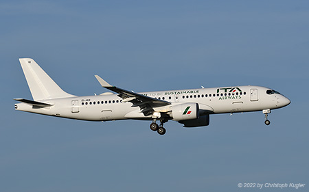 Airbus A220-300 | EI-HHI | ITA Airways  |  Born to be Sustainable titles | Z&UUML;RICH (LSZH/ZRH) 17.10.2022