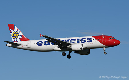 Airbus A320-214 | HB-JJN | Edelweiss Air | Z&UUML;RICH (LSZH/ZRH) 22.10.2022