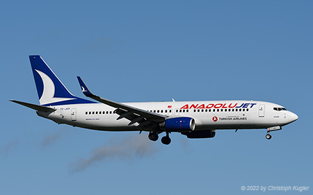 Boeing 737-8F2 | TC-JGV | AnadoluJet | Z&UUML;RICH (LSZH/ZRH) 22.10.2022