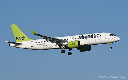 Airbus A220-300 | YL-CSM | Air Baltic | Z&UUML;RICH (LSZH/ZRH) 31.10.2022