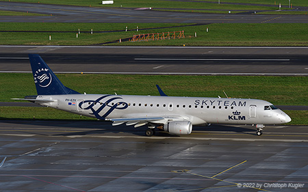 Embraer ERJ-190LR | PH-EZX | KLM Cityhopper  |  SkyTeam c/s | Z&UUML;RICH (LSZH/ZRH) 17.11.2022