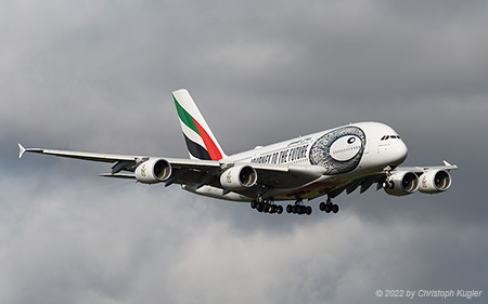 Airbus A380-861 | A6-EOI | Emirates Airline  |  Journey to the Future cs | Z&UUML;RICH (LSZH/ZRH) 19.11.2022