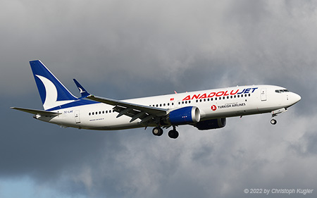 Boeing 737 MAX 8 | TC-LAE | AnadoluJet | Z&UUML;RICH (LSZH/ZRH) 19.11.2022
