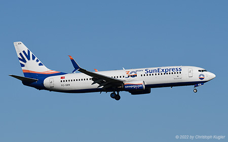 Boeing 737-8HC | TC-SEN | SunExpress | Z&UUML;RICH (LSZH/ZRH) 23.11.2022