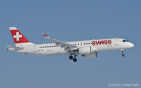 Bombardier CSeries 300 | HB-JCP | Swiss International Air Lines | Z&UUML;RICH (LSZH/ZRH) 11.12.2022