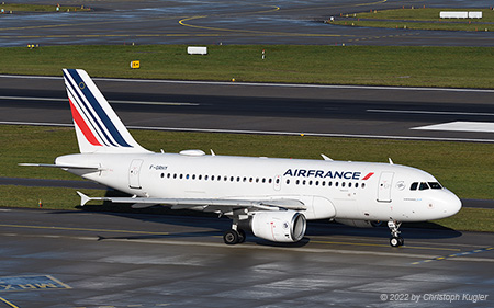 Airbus A319-111 | F-GRHY | Air France | Z&UUML;RICH (LSZH/ZRH) 30.12.2022