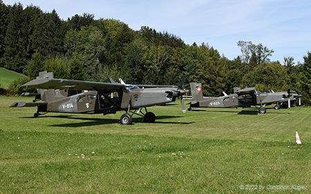 Pilatus PC-6/B2-H2M-1 | - | Swiss Air Force  |  Lunch at Buttwil | BUTTWIL (LSZU/---) 13.09.2022