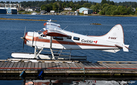 De Havilland Canada DHC-2 Beaver | C-GACK | Coril Air  |  Note the seagull on the wing | CAMPBELL RIVER WATERDROME (----/---) 21.08.2023