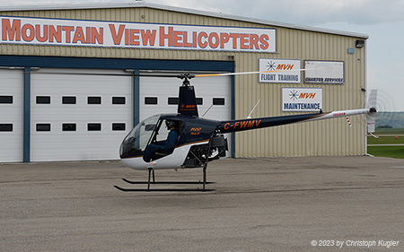 Robinson R22 Beta II | C-FWMV | untitled (Mountain View Helicopters) | CALGARY SPRINGBANK (CYBW/YBW) 18.07.2023