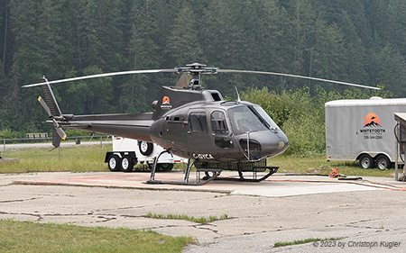 Aerospatiale AS350 BA Ecureuil | C-GYCY | untitled (Whitetooth Helicopters) | GOLDEN (CYGE/---) 14.07.2023