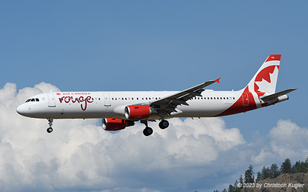 Airbus A321-211 | C-GYFY | Air Canada rouge | KELOWNA (CYLW/YLW) 13.07.2023